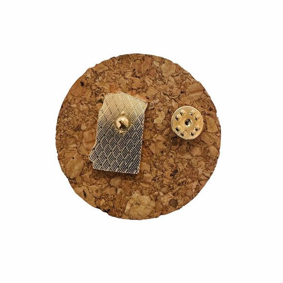 ☀️Enamel Pin Passport Travel & Places Jewelry Brooch Gold Blue Icon Cartoon Fly☀ - Picture 3 of 5